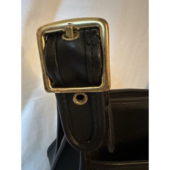 COACH Vintage Janice Legacy 9966 Black Leather Hobo Style Shoulder Bag - Picture 3 of 9